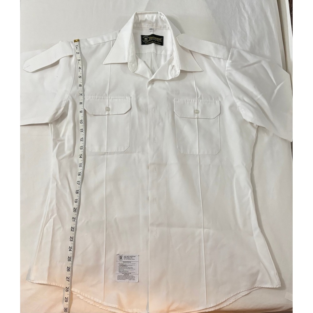 Darwood Mens Professional Military Apparel Short Sleeve White Shirt